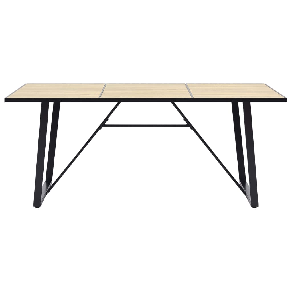 vidaXL Stół jadalniany, dębowy, 200 x 100 x 75 cm, MDF