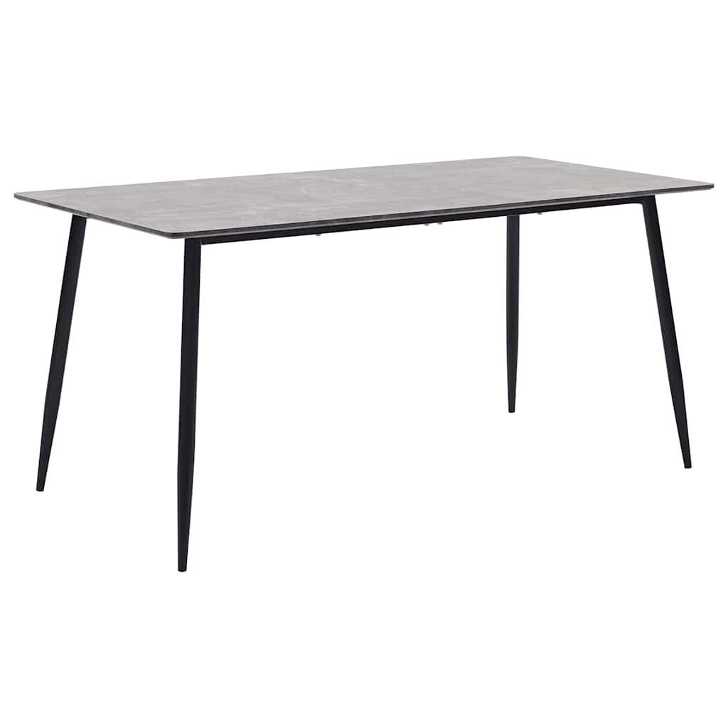 vidaXL Stół jadalniany, szary, 160 x 80 x 75 cm, MDF