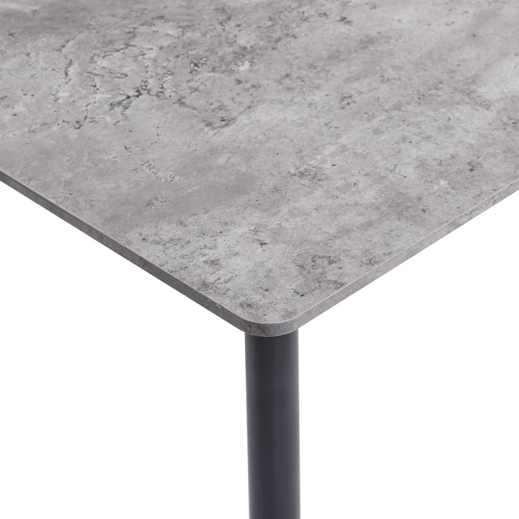 vidaXL Stół jadalniany, szary, 160 x 80 x 75 cm, MDF