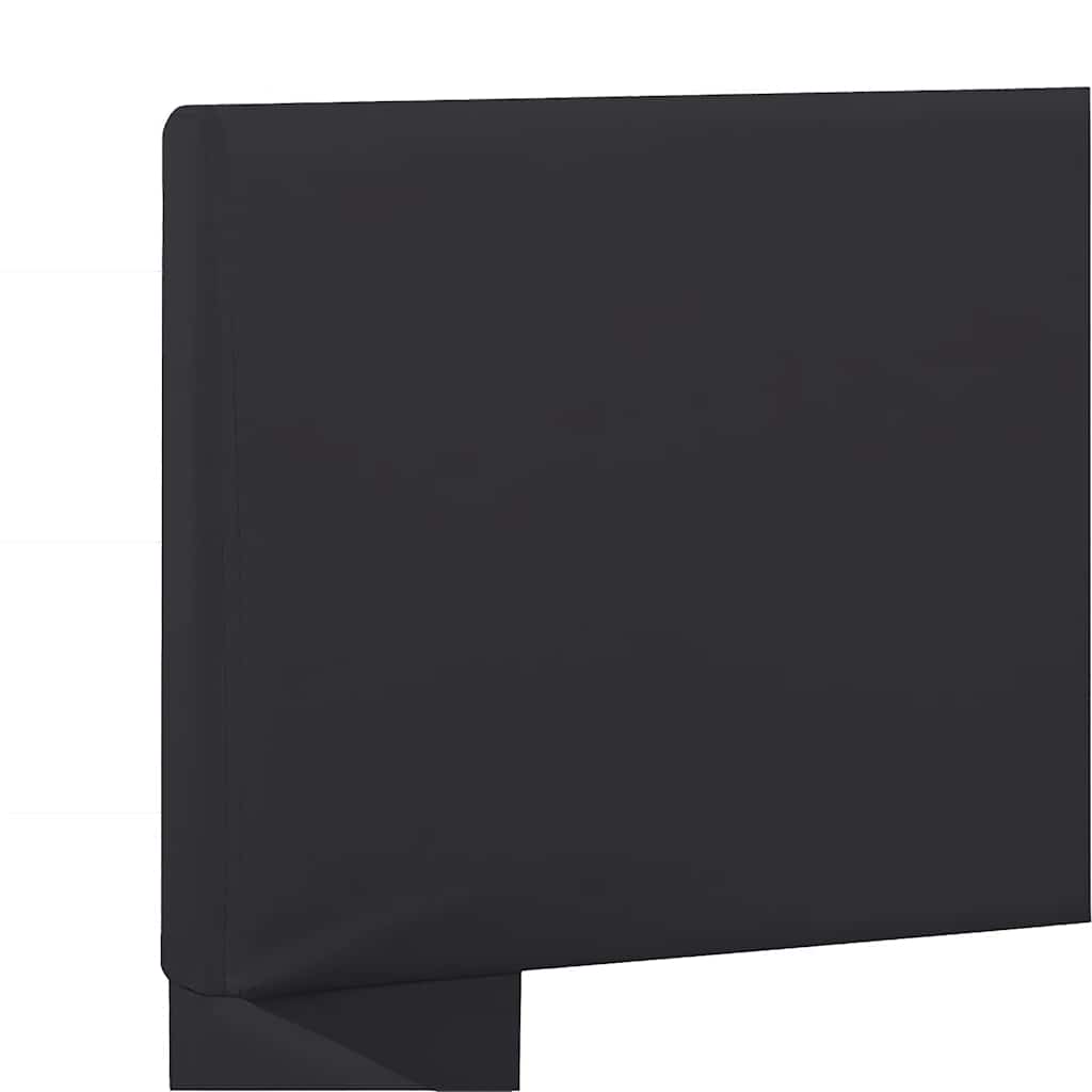 vidaXL Rama łóżka z LED, czarna, sztuczna skóra, 160 x 200 cm