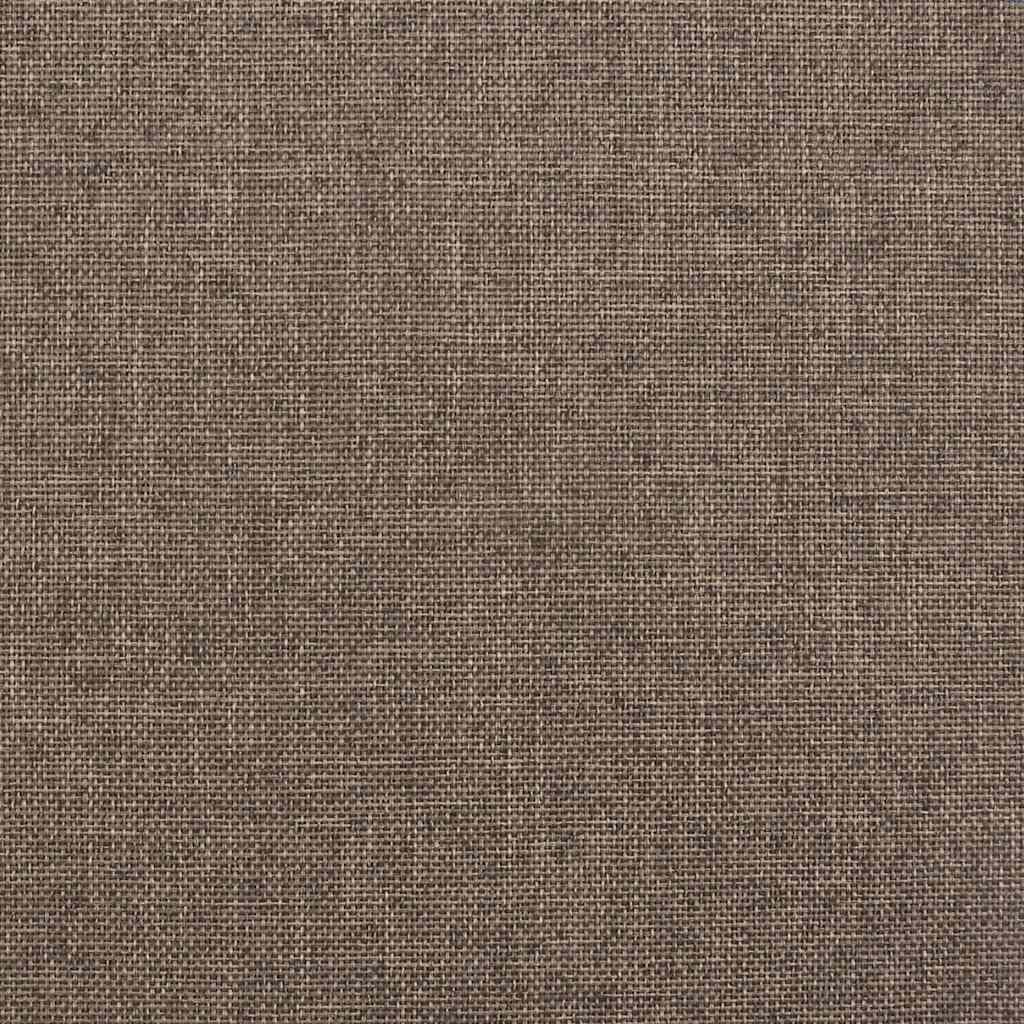 vidaXL Rama łóżka z podnośnikiem, taupe, tkanina, 120 x 200 cm