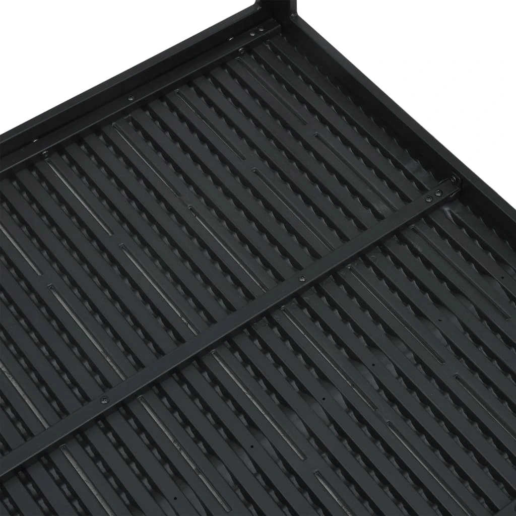 vidaXL Stolik kawowy, czarny, 78x78x74 cm, HDPE o wyglądzie drewna