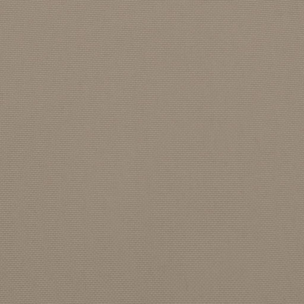 vidaXL Poduszki na krzesła ogrodowe, 2 szt., taupe, 120x50x3 cm