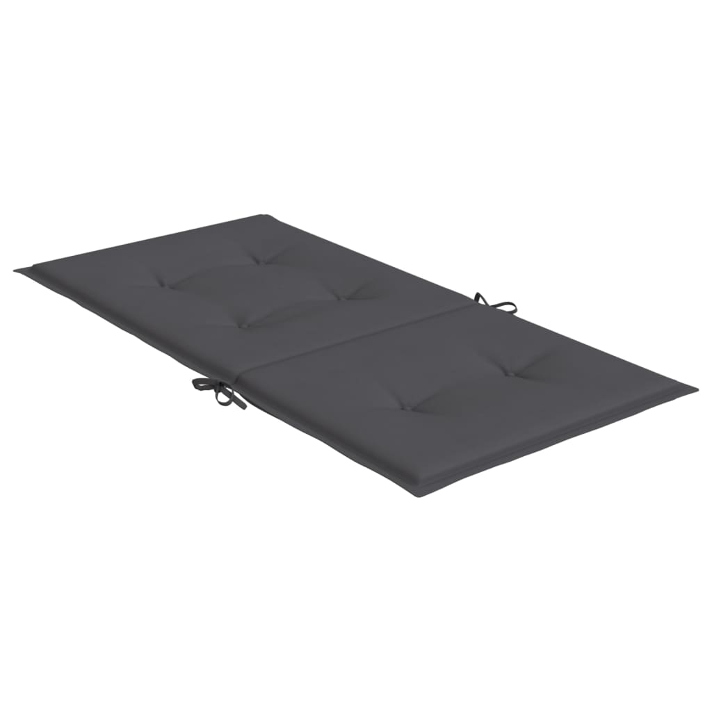 vidaXL Poduszki na krzesła ogrodowe, 4 szt., antracytowe