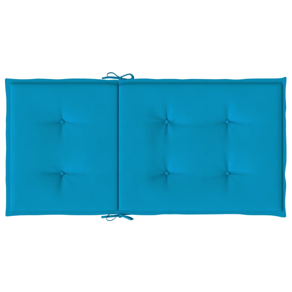 vidaXL Poduszki na krzesła ogrodowe, 2 szt., niebieskie, 100x50x3 cm