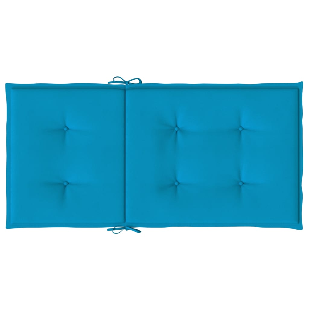 vidaXL Poduszki na krzesła ogrodowe, 4 szt., niebieskie, 100x50x3 cm