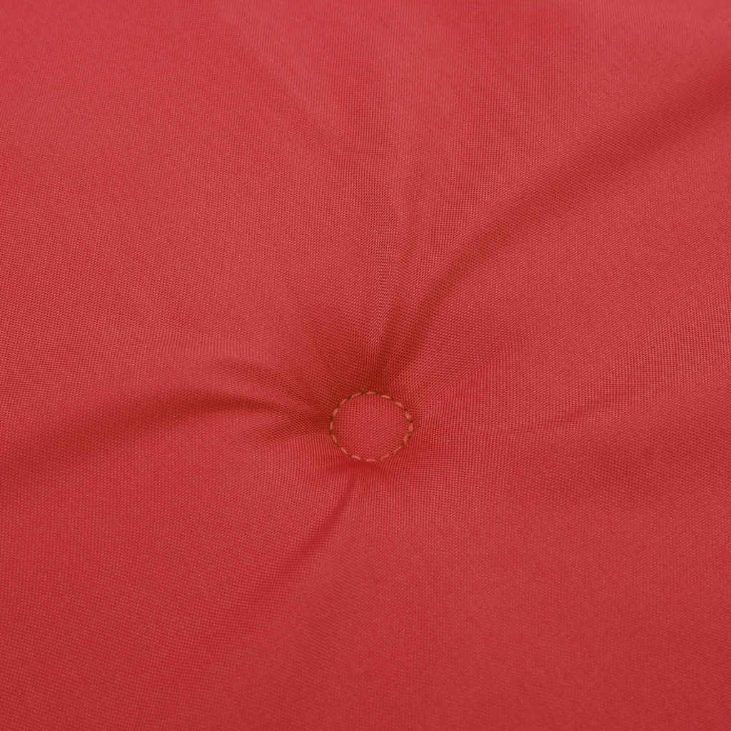 vidaXL Poduszki na krzesła ogrodowe, 4 szt., czerwone, 40x40x4 cm