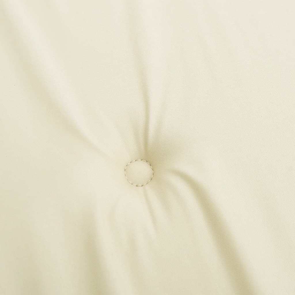 vidaXL Poduszki na krzesła ogrodowe, 2 szt., kremowe, 50x50x4 cm