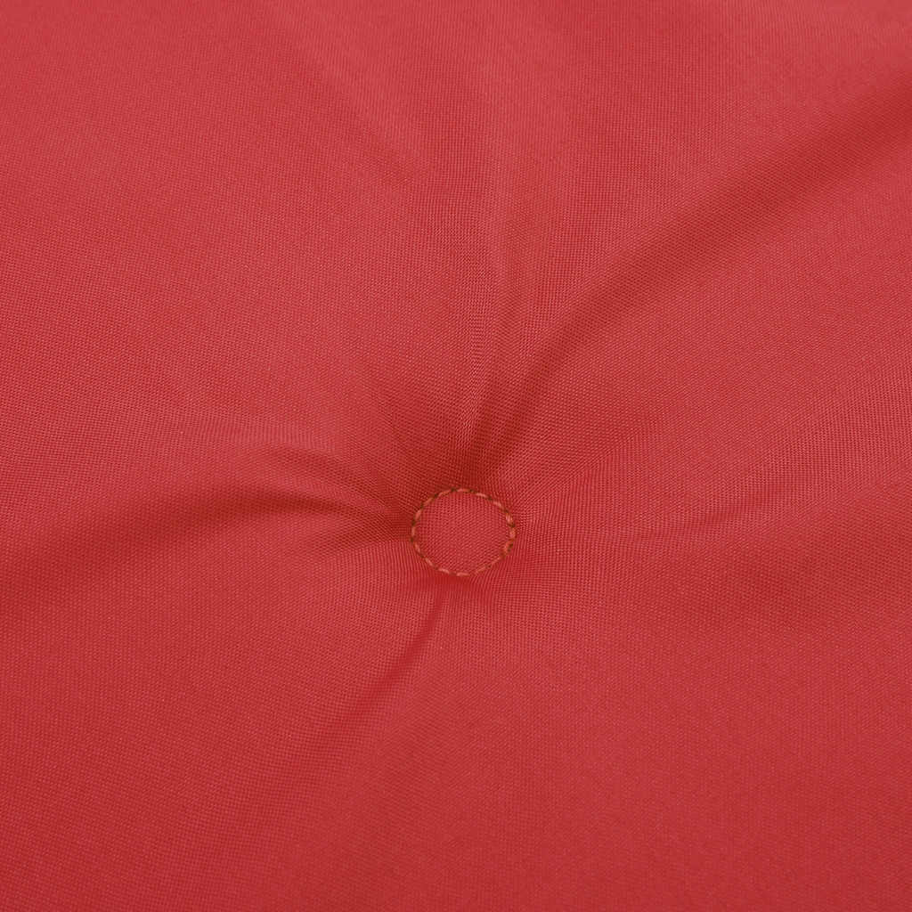 vidaXL Poduszki na krzesła ogrodowe, 2 szt., czerwone, 50x50x4 cm