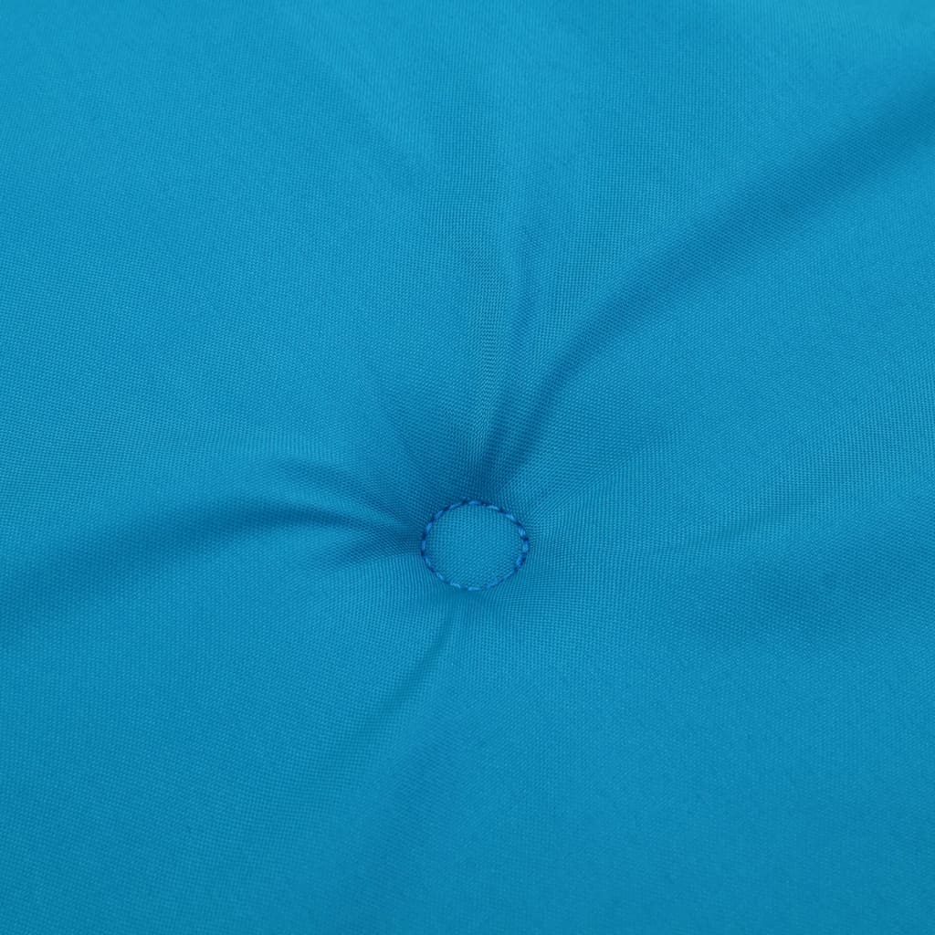 vidaXL Poduszki na krzesła ogrodowe, 2 szt., niebieskie, 50x50x4 cm