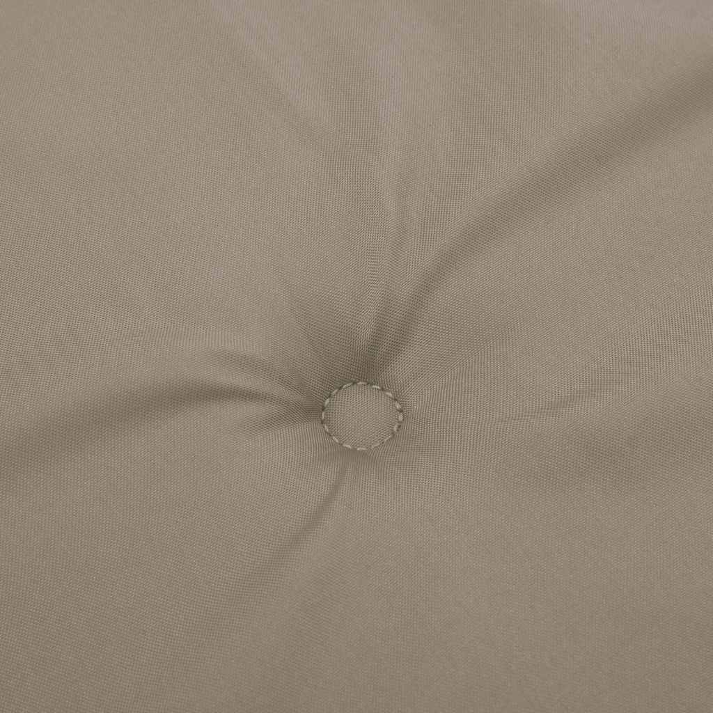 vidaXL Poduszki na krzesła ogrodowe, 2 szt., taupe, 50x50x4 cm