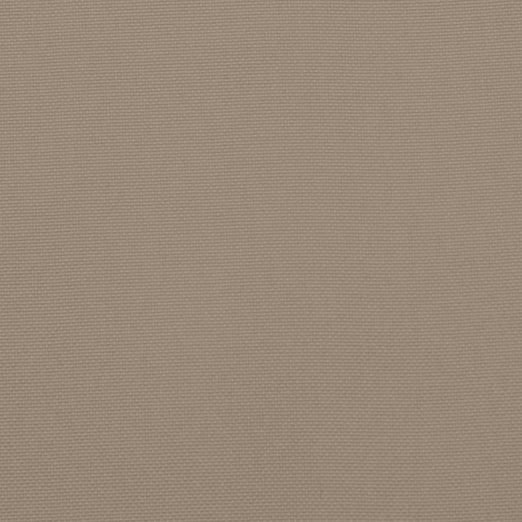 vidaXL Poduszki na krzesła ogrodowe, 2 szt., taupe, 50x50x4 cm