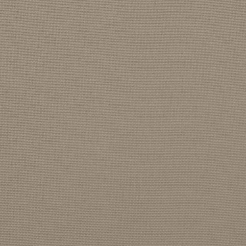 vidaXL Poduszka na ławkę ogrodową, taupe, 200x50x3 cm, tkanina