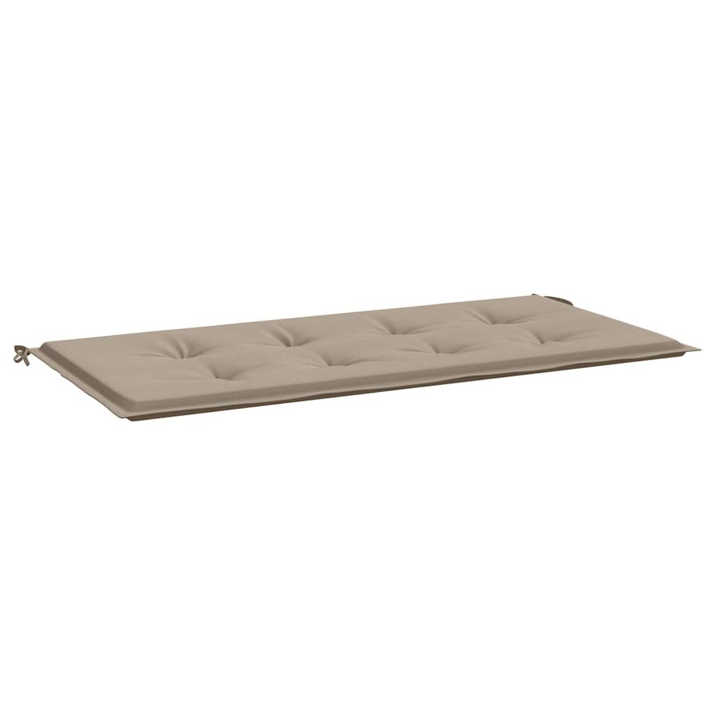 vidaXL Poduszka na ławkę ogrodową, taupe, 120x50x4 cm, tkanina