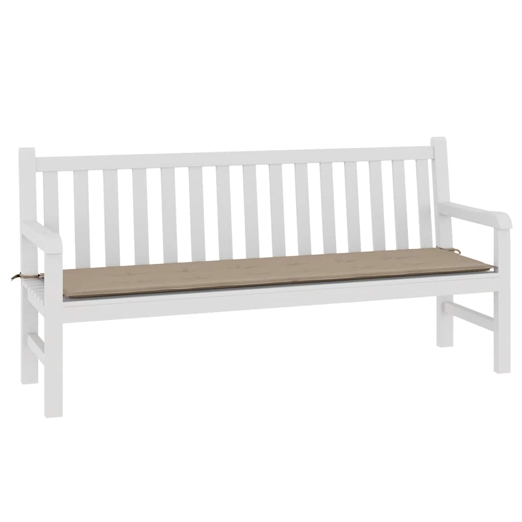 vidaXL Poduszka na ławkę ogrodową, taupe, 180x50x4 cm, tkanina