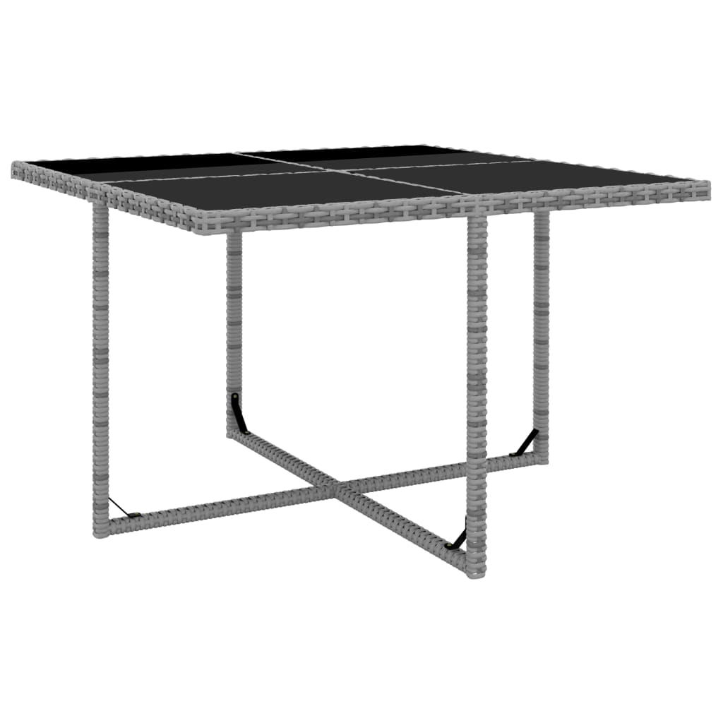 vidaXL 9-cz. zestaw mebli do ogrodu z poduszkami, rattan PE, antracyt