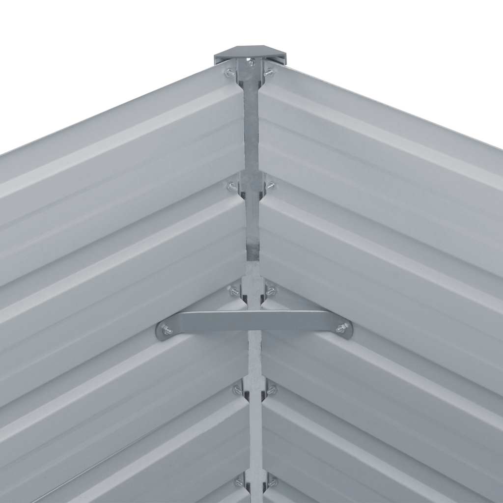 vidaXL Donica do podniesionej grządki, 160x80x45 cm, stal, brązowa