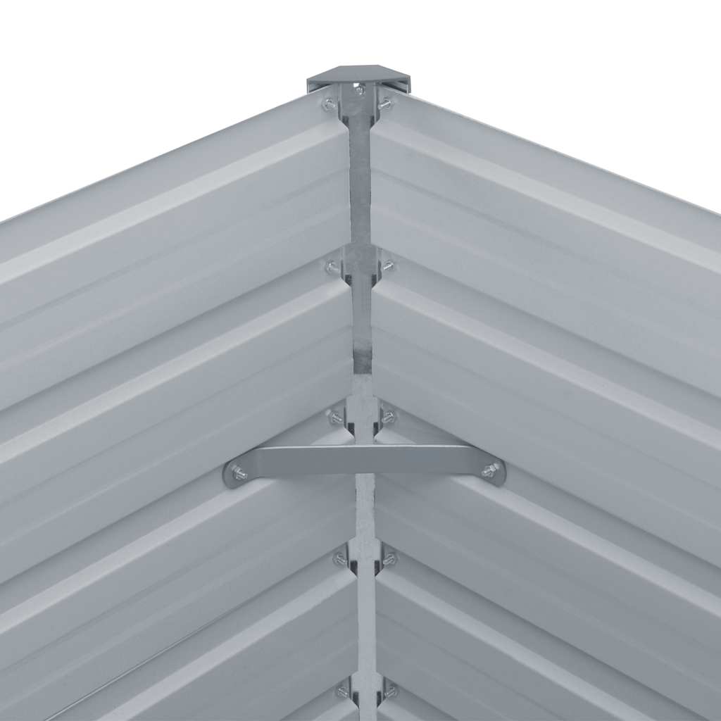 vidaXL Donica do podniesionej grządki, 160x80x45 cm, stal, antracytowa