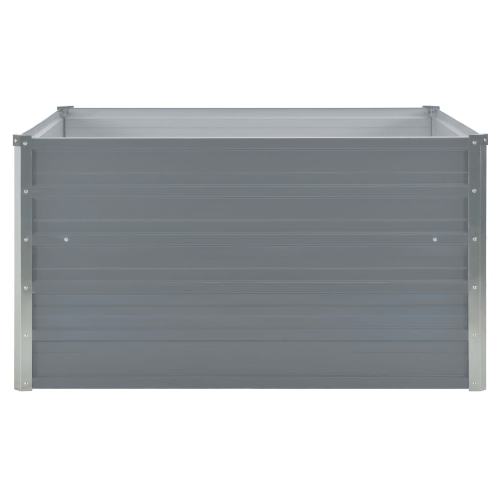 vidaXL Donica do podniesionej rabaty, 100x100x45 cm, stal, szara