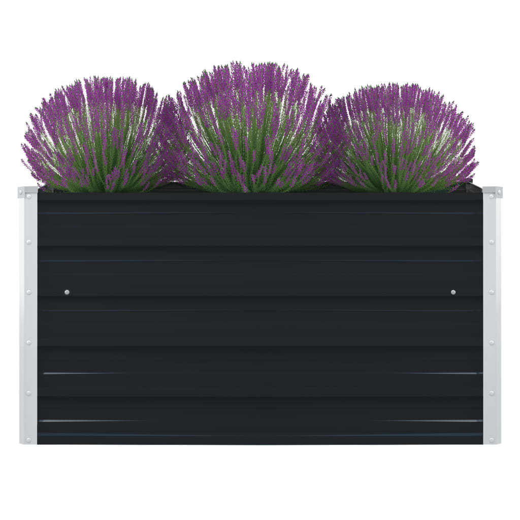vidaXL Donica do podniesionej rabaty, 100x100x45 cm, stal, antracytowa