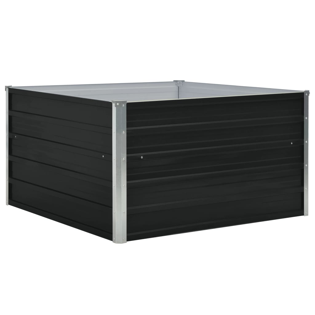 vidaXL Donica do podniesionej rabaty, 100x100x45 cm, stal, antracytowa