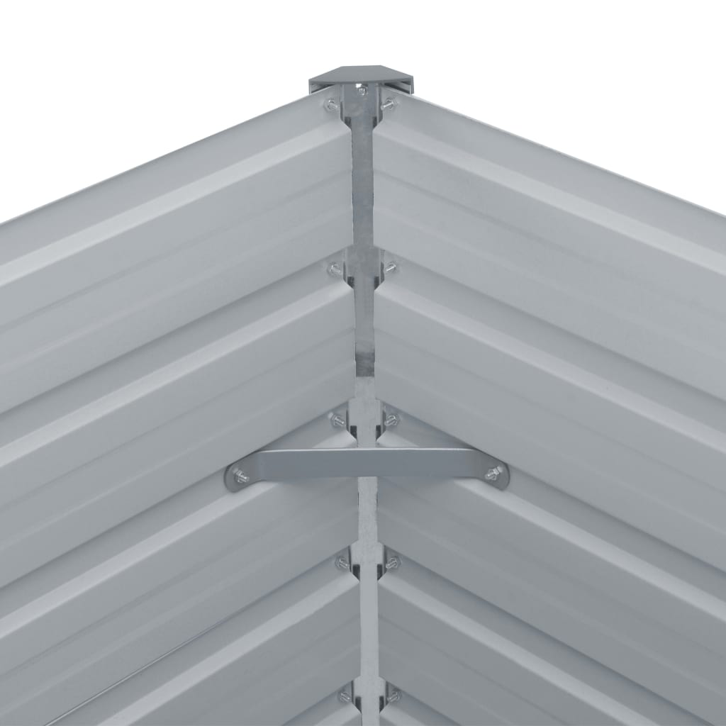 vidaXL Donica do podniesionej rabaty, 100x100x45 cm, stal, zielona