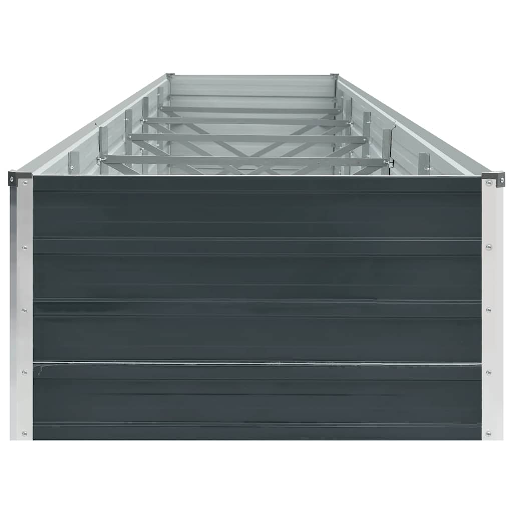 vidaXL Podwyższona donica z galwanizowanej stali 480x80x45 cm antracyt