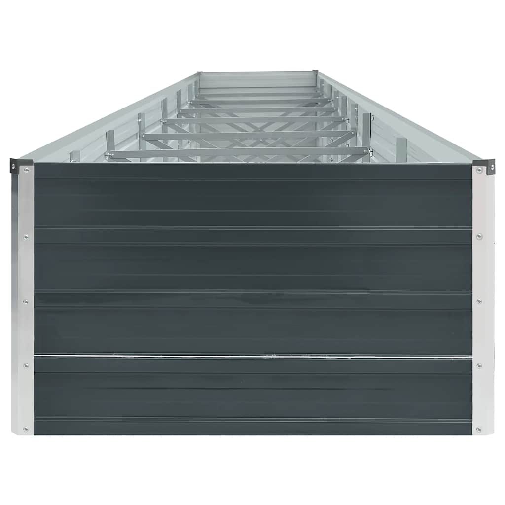vidaXL Podwyższona donica z galwanizowanej stali 600x80x45 cm antracyt