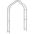 vidaXL Pergola ogrodowa, czarna, 150x34x240 cm, żelazna