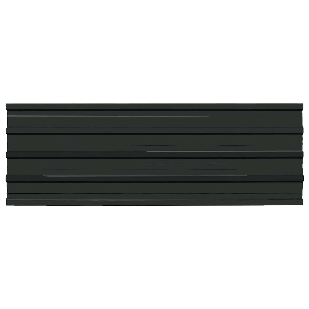 vidaXL Panel dachowy 12 pcs Antracyt 129 x 45 cm Stal galwanizowana