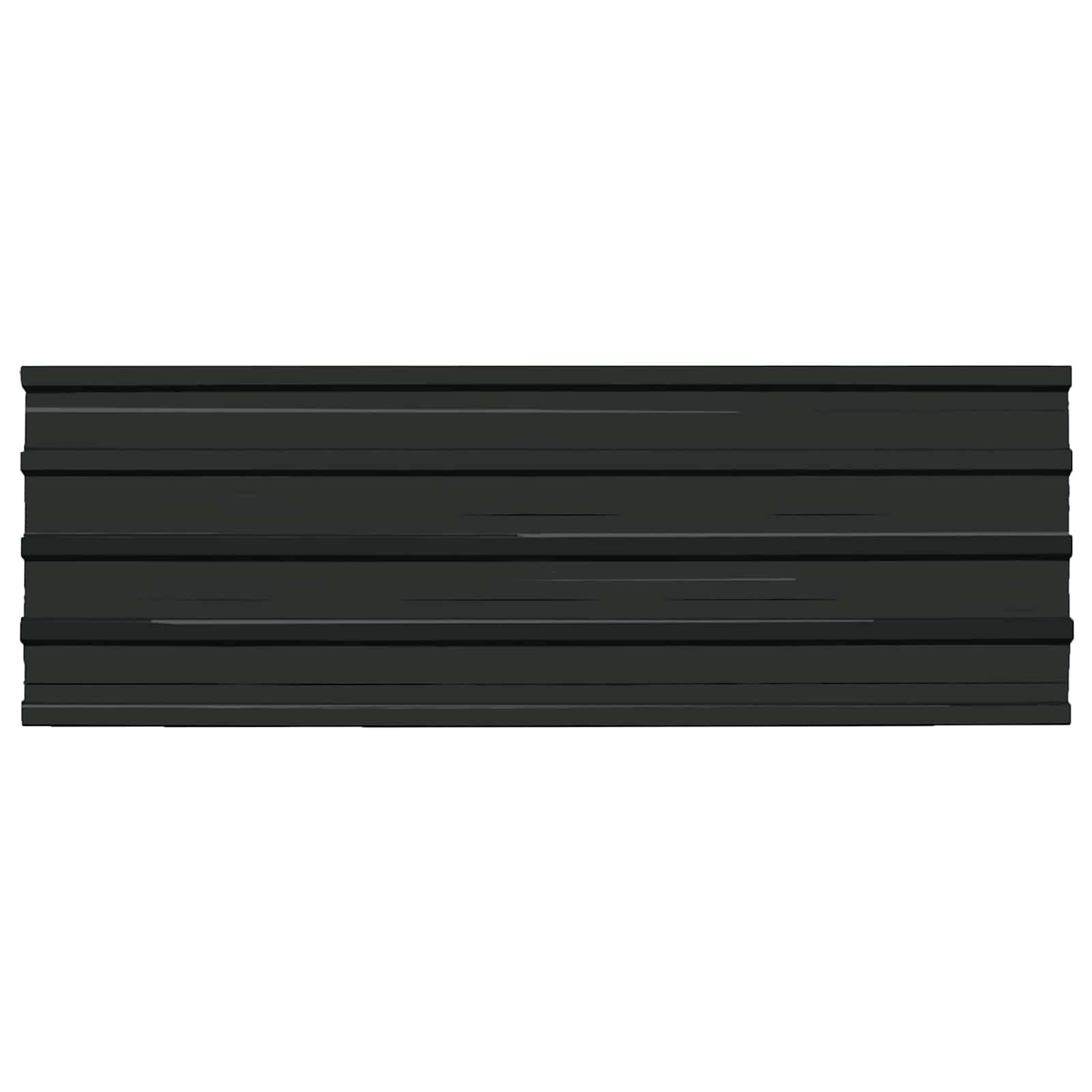 vidaXL Panel dachowy 12 pcs Antracyt 129 x 45 cm Stal galwanizowana