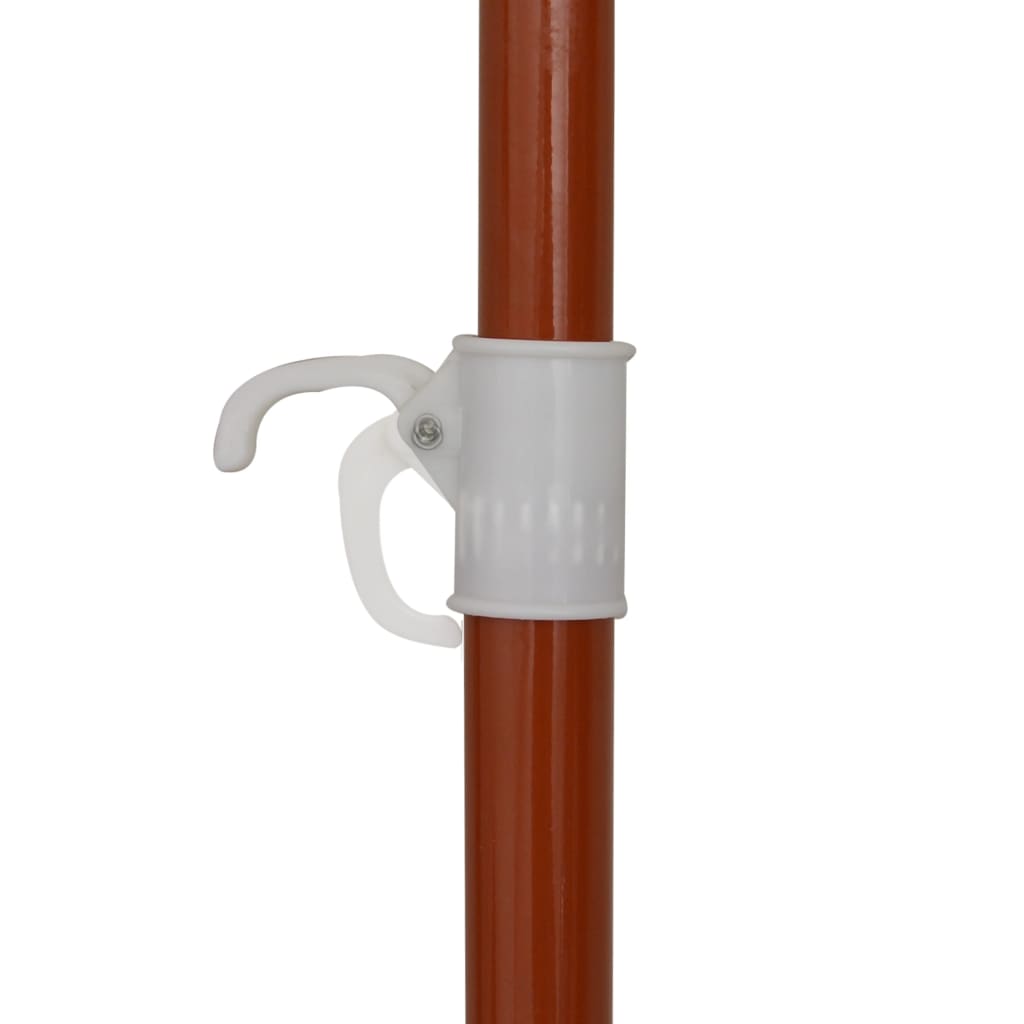 vidaXL Parasol ogrodowy na stalowym słupku, 240 cm, piaskowy