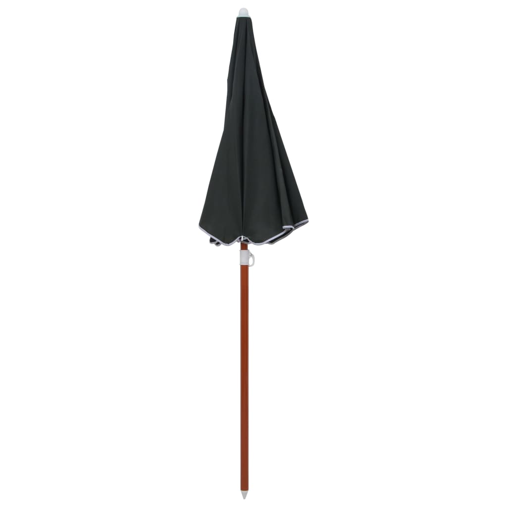 vidaXL Parasol ogrodowy na stalowym słupku, 180 cm, antracytowy