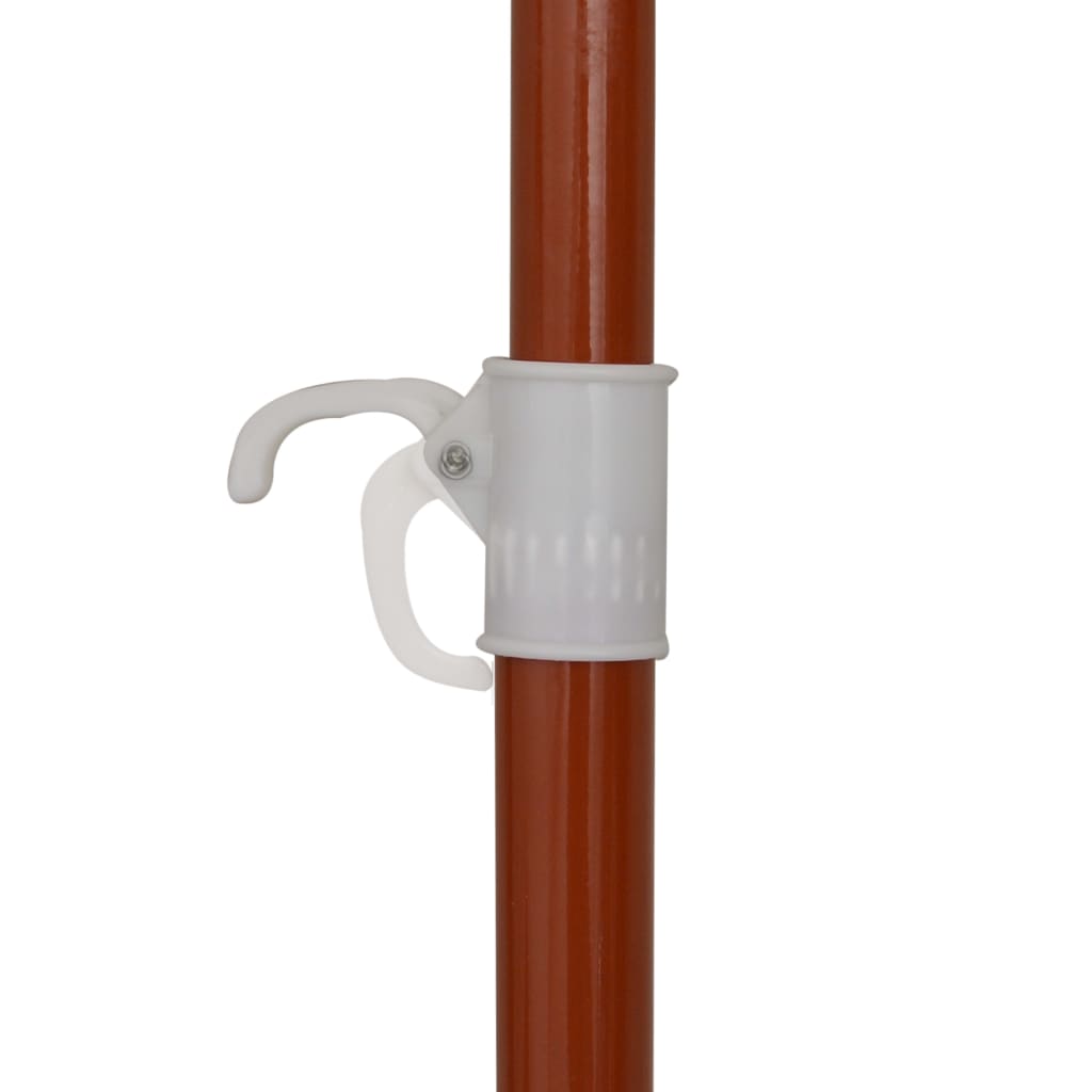 vidaXL Parasol ogrodowy na stalowym słupku, 180 cm, antracytowy