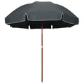 vidaXL Parasol ogrodowy na stalowym słupku, 300 cm, antracytowy