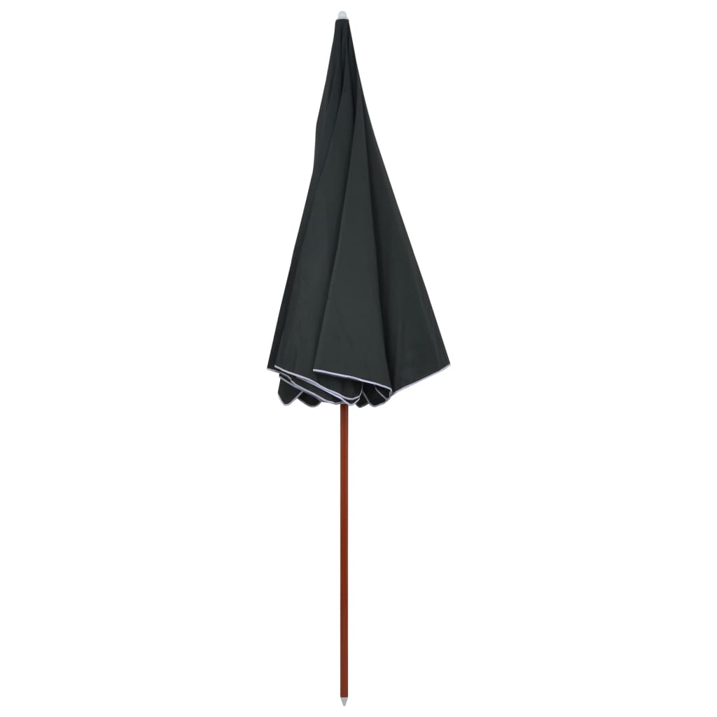 vidaXL Parasol ogrodowy na stalowym słupku, 300 cm, antracytowy