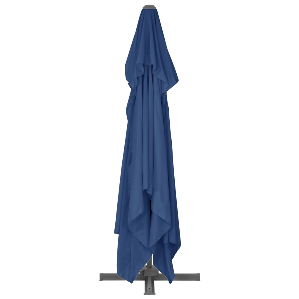 vidaXL Parasol wiszący z aluminiowym słupkiem, 4x3 m, błękit lazur