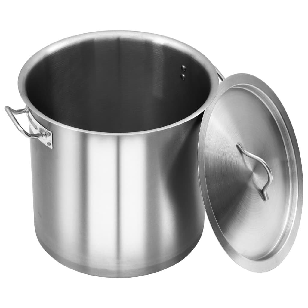 vidaXL Garnek, 35 L, 36x36 cm, stal nierdzewna