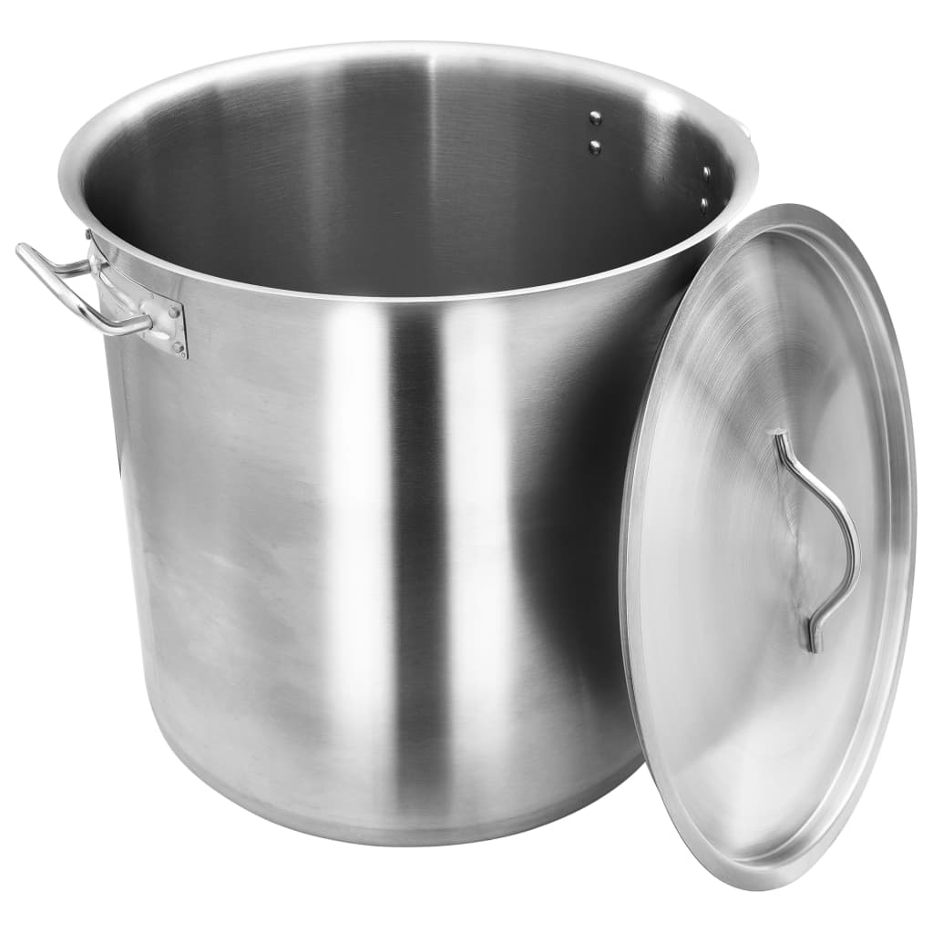 vidaXL Garnek, 50 L, 40 x 40 cm, stal nierdzewna