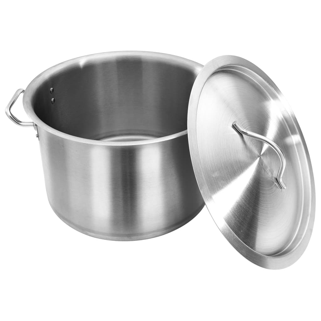 vidaXL Garnek, 24 L, 36 x 24 cm, stal nierdzewna
