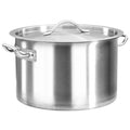 vidaXL Garnek, 32 L, 40 x 26 cm, stal nierdzewna