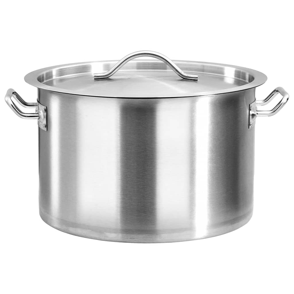 vidaXL Garnek, 32 L, 40 x 26 cm, stal nierdzewna