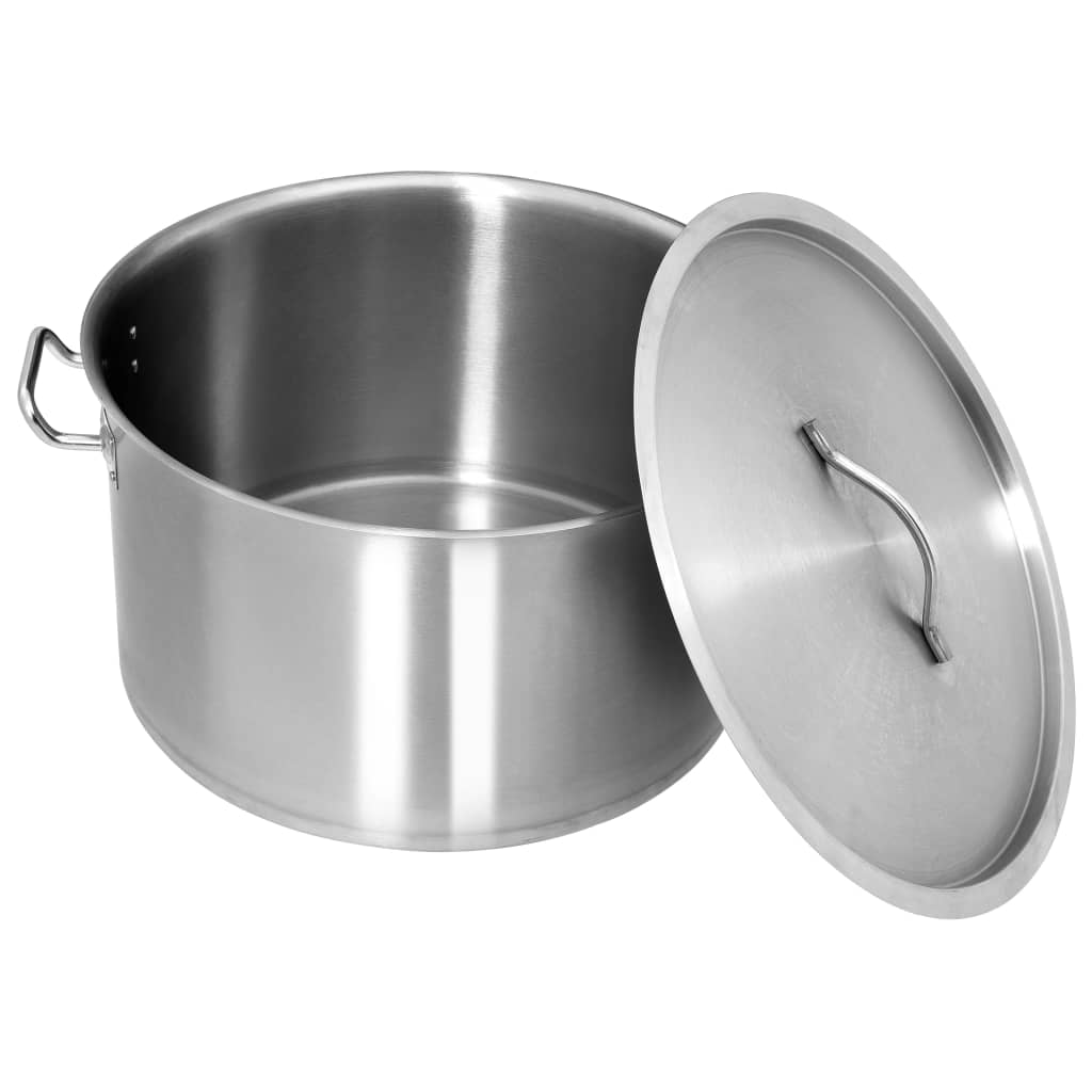 vidaXL Garnek, 58 L, 50 x 30 cm, stal nierdzewna