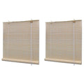 vidaXL Naturalne rolety bambusowe, 2 szt., 120 x 160 cm