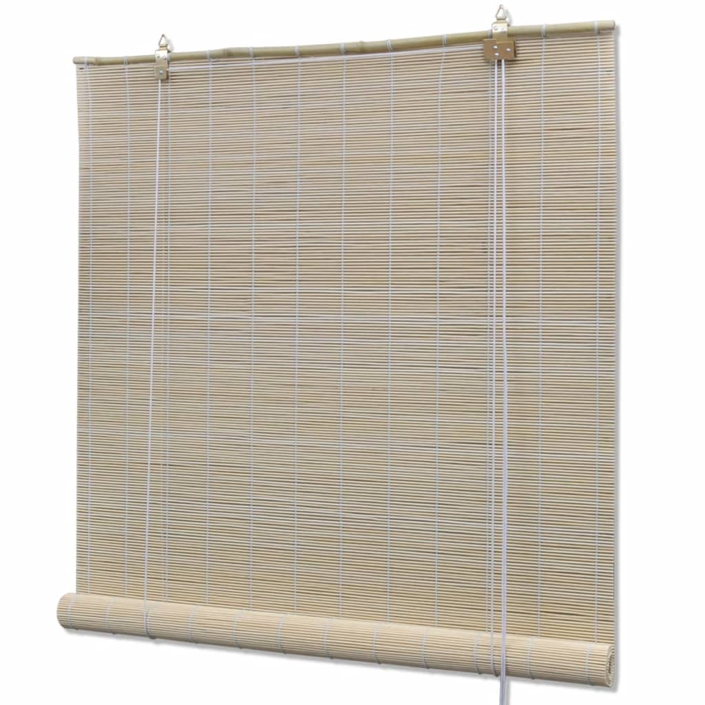 vidaXL Naturalne rolety bambusowe, 2 szt., 120 x 160 cm