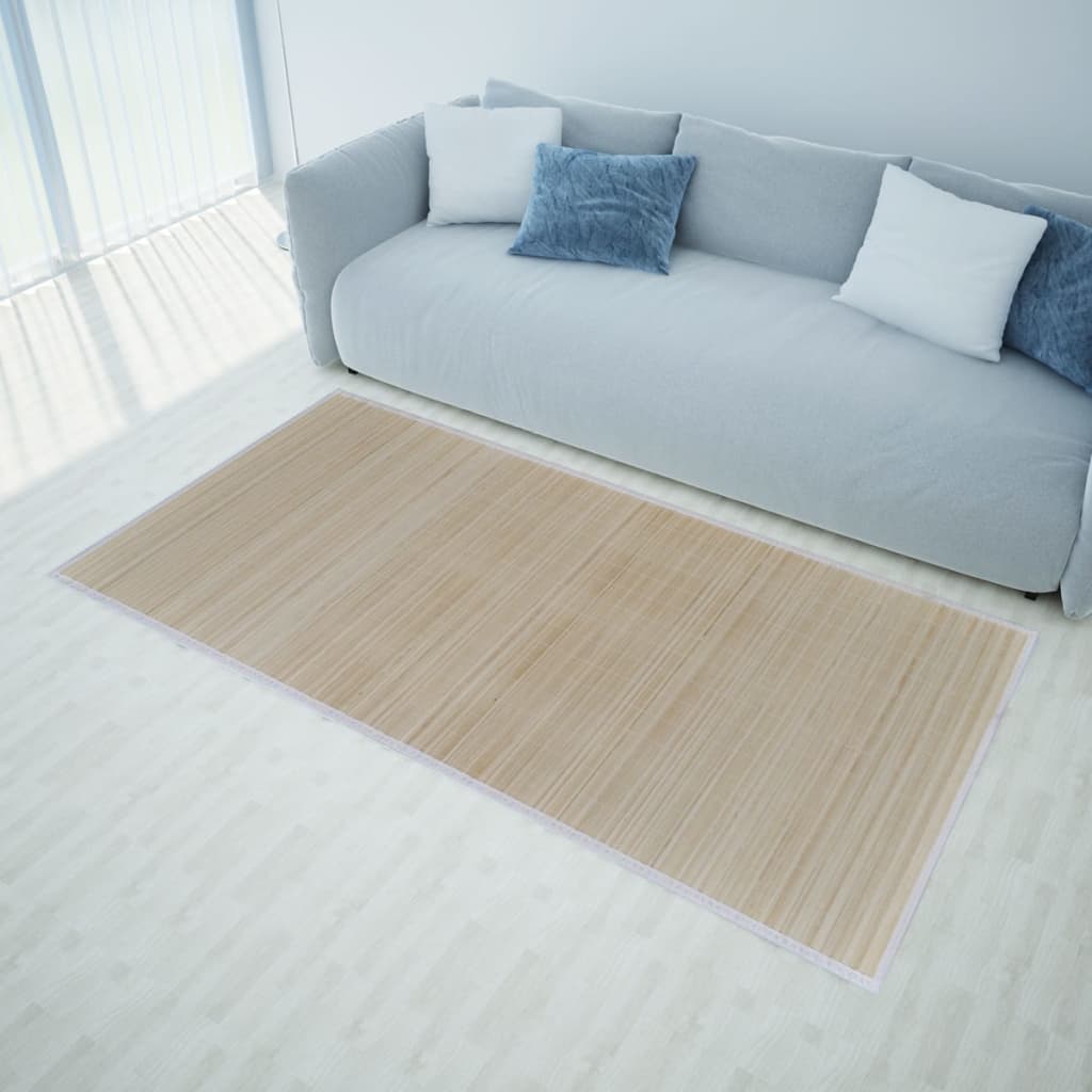 vidaXL Prostokątne, naturalne maty bambusowe, 4 szt., 120 x 180 cm