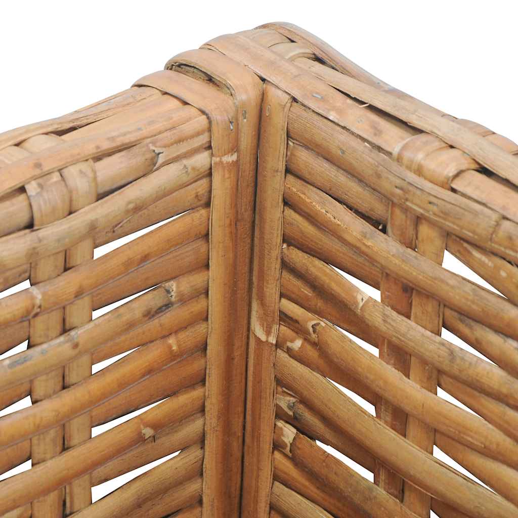 vidaXL Narożna sofa z poduszkami, naturalny rattan