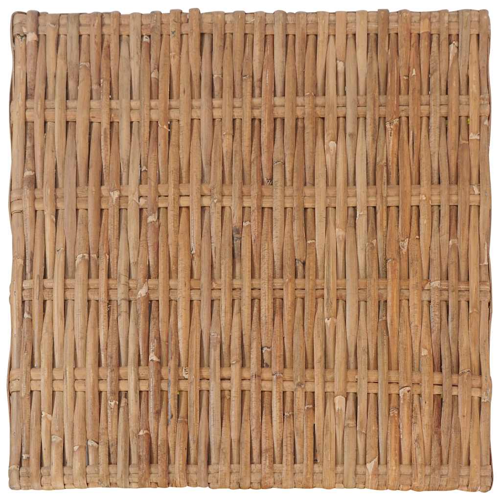 vidaXL Podnóżek z poduszką, naturalny rattan
