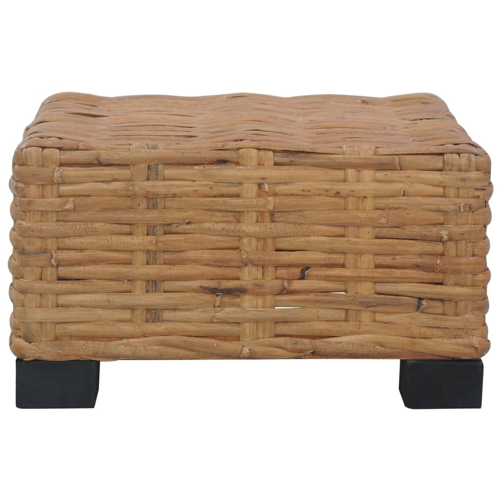 vidaXL Stolik kawowy, 47 x 47 x 28 cm, naturalny rattan