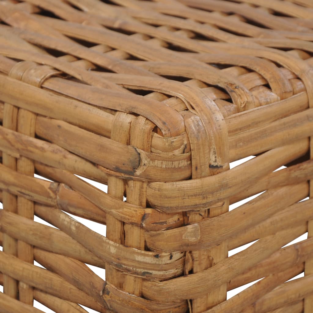 vidaXL Stolik kawowy, 47 x 47 x 28 cm, naturalny rattan